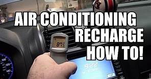 HOW TO: HONDA A/C System Recharge - EASY!