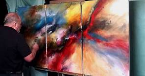 Painting 'Force of Nature' Modern Abstract contemporary art Mix Lang How to DEMO ...