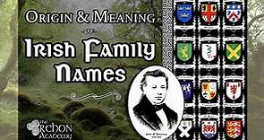Origins & Meanings of Irish Family Names | John O'Donovan FULL VERSION