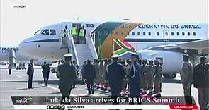 BRICS Summit | Brazil president H.E Mr Luiz Inácio Lula da Silva arrives in SA