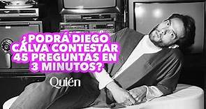 ¿Podrá Diego Calva contestar 45 preguntas en 3 minutos?