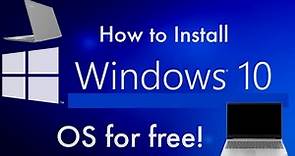 How to Download & Install Windows 10 for Free from Microsoft.