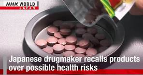 Japanese drugmaker recalls products over possible health risksーNHK WORLD-JAPAN NEWS