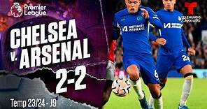 Highlights & Goles: Chelsea v. Arsenal 2-2 | Premier League | Telemundo Deportes