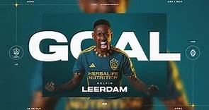 GOAL: Kelvin Leerdam scores his first for the Galaxy + levels the match in first-half stoppage time