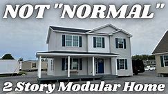 Haven't ever toured a MODULAR home like this!! New 2 story prefab house tour!