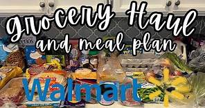 Under Budget AGAIN! Weekly Walmart Grocery Haul and Meal Plan. #walmarthaul #weeklymealplan
