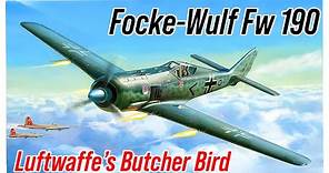 Kurt Tank's Most Successful Creation| The Butcher Bird| The Focke Wulf FW 190 'Würger'
