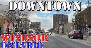 Windsor - Ontario - Canada - 4K Downtown Drive
