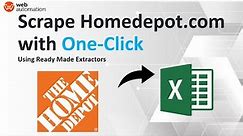 Scrape HomeDepot prices and product data (no code 2021)