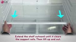 LG Refrigerator Shelf Adjustment and Removal
