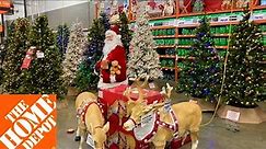 HOME DEPOT CHRISTMAS TREES CHRISTMAS DECORATIONS ORNAMENTS SHOP WITH ME SHOPPING STORE WALK THROUGH