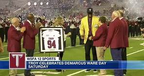 Troy celebrates DeMarcus Ware Day, retires jersey