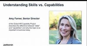 Understanding Skills vs. Capabilities: The Global HR Capability Project