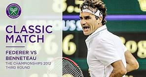 Roger Federer vs Julien Benneteau | Wimbledon 2012 third round | Full Match