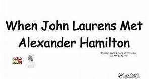 When John Laurens Met Alexander Hamilton, 1776 (colorized)