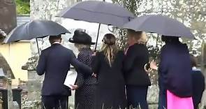 Laura Lopes attends Mark Shand’s funeral in 2014