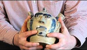 Antique Remmey Family, Philadelphia Stoneware Pottery Face Jug