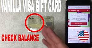 ✅ How To Check Vanilla Visa Gift Card Balance 🔴