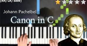 「鋼琴教學」Canon in C | 卡農C大調 (初階版)－Johann Pachelbel Piano Cover