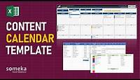 Content Calendar Template | Excel Template Every Marketer Needs