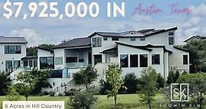 Austin, Texas | Hill Country Modern | 8,800 SF | 7 Bedrooms | 10 Bath | 5 Acres | $7,925,000