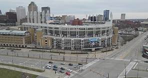 WATCH | Drone video of Progressive Field: Cleveland Guardians home opener is Friday, April 15th