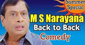 M S Narayana Back to Back Comedy Scenes