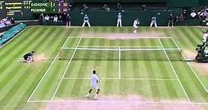 Djokovic v Federer sensational rally - Wimbledon 2014