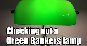 Quick look at a typical Bankers Lamp