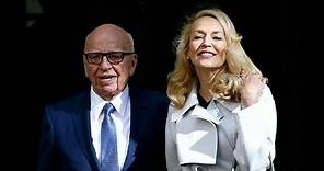 Rupert Murdoch marries his fourth wife, Jerry Hall, in London