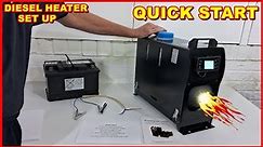 DIESEL HEATER QUICK START SET UP Heating My Home House With Chinese Kerosene Off Grid Van Life Style