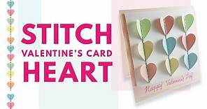 情人節卡片#1: 手縫立體彩色愛心卡片/ Stitch a Valentine's day card | 安妮，手作吧！