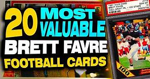 20 Most Valuable Brett Favre Football Cards & Rookie Cards