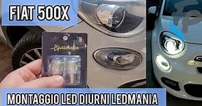 Montaggio lampade LED diurne Ledmania su Fiat 500x