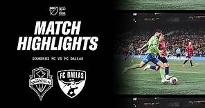 HIGHLIGHTS: Seattle Sounders FC vs. FC Dallas | November 10, 2023