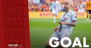 GOAL! Jón Thorsteinsson maakt de 0 - 1 tegen KV Mechelen