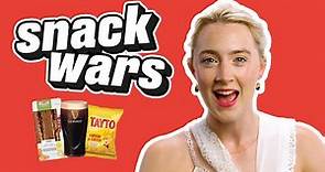 Saoirse Ronan REALLY loves Irish Snacks | Snack Wars | @LADbible