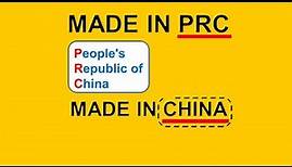 What Does Made in PRC Means and Why Switch for ‘Made in PRC’?