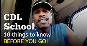 How does paid CDL School work? 10 things you should know before you go! Trucking school tips.