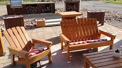 An Entire DIY Patio Furniture Set - All From 2X4's!
