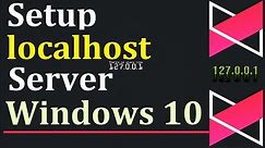 How to Setup localhost Server in Windows 10 Create Local Host Server IIS Server Windows 10