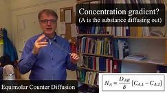 Equimolar counter diffusion