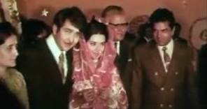 Randhir Kapoor and Babita wedding ceremony 1971 - rare video, Rishi Kapoor present