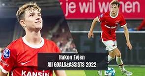 Hakon Evjen || All goals & Assists 2022 • AZ Alkmaar