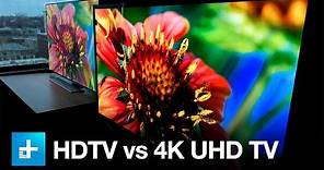 4K UHD TV vs. 1080p HDTV - Side by Side Comparison