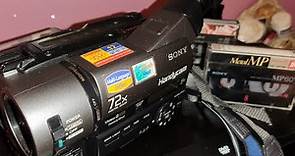 Prova funzionamento @sonyitalia Handycam Video8 Steadyshot CCD-TR640E PAL @TDKOfficialChannel