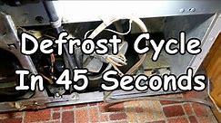 GE Refrigerator Defrost Cycle in 45 seconds