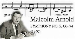 Malcolm Arnold - Symphony No. 5 (1961) [Score]