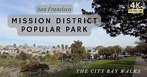 Mission Dolores Park San Francisco Walking Tour | SF Dolores Park Street Walk Mission District